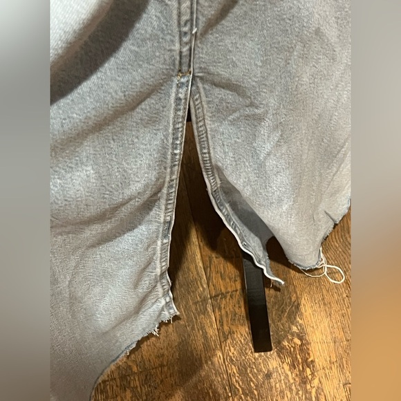 Hm light blue denim long skirt - Picture 5 of 12